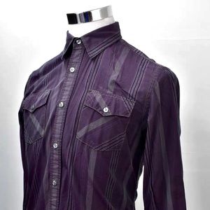 PRIVATE BLUE Men’s Western Striped Shirt